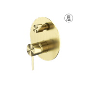 Mecca Shower Mixer With Divertor Brushed Gold gallery detail image