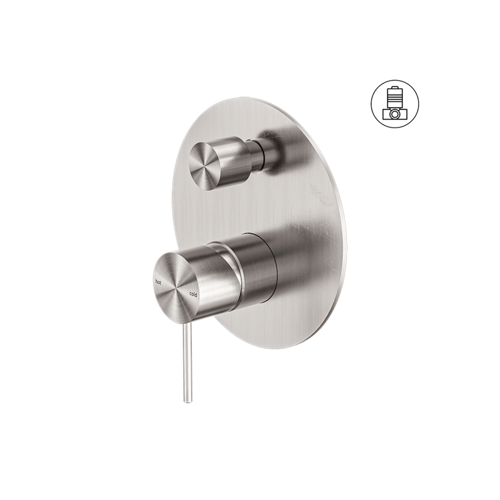 Mecca Shower Mixer With Divertor Brushed Nickel gallery detail image