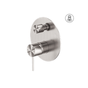 Mecca Shower Mixer With Divertor Brushed Nickel gallery detail image