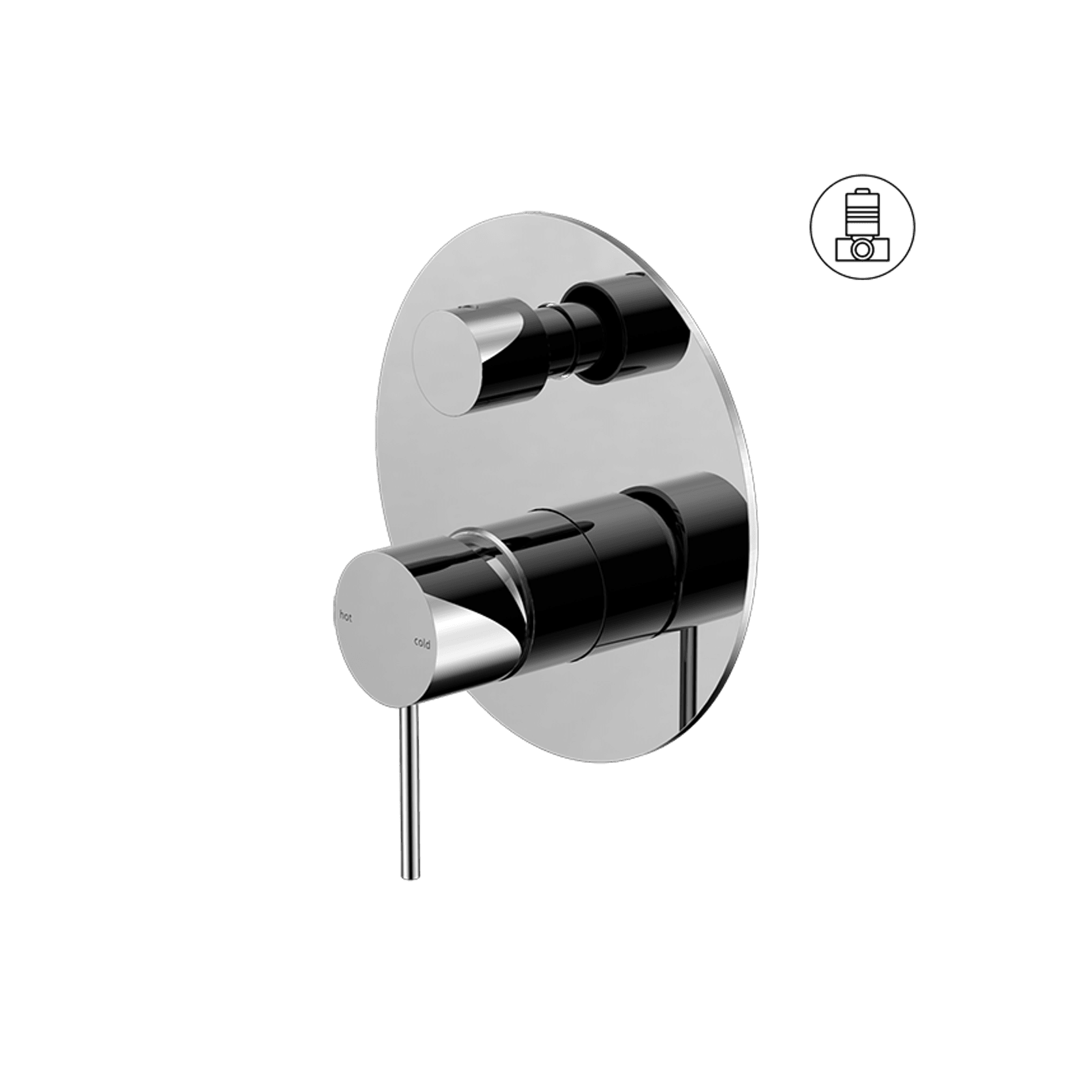 Mecca Shower Mixer With Divertor Chrome gallery detail image