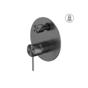 Mecca Shower Mixer With Divertor Gun Metal gallery detail image
