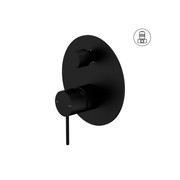Mecca Shower Mixer With Divertor Matte Black gallery detail image