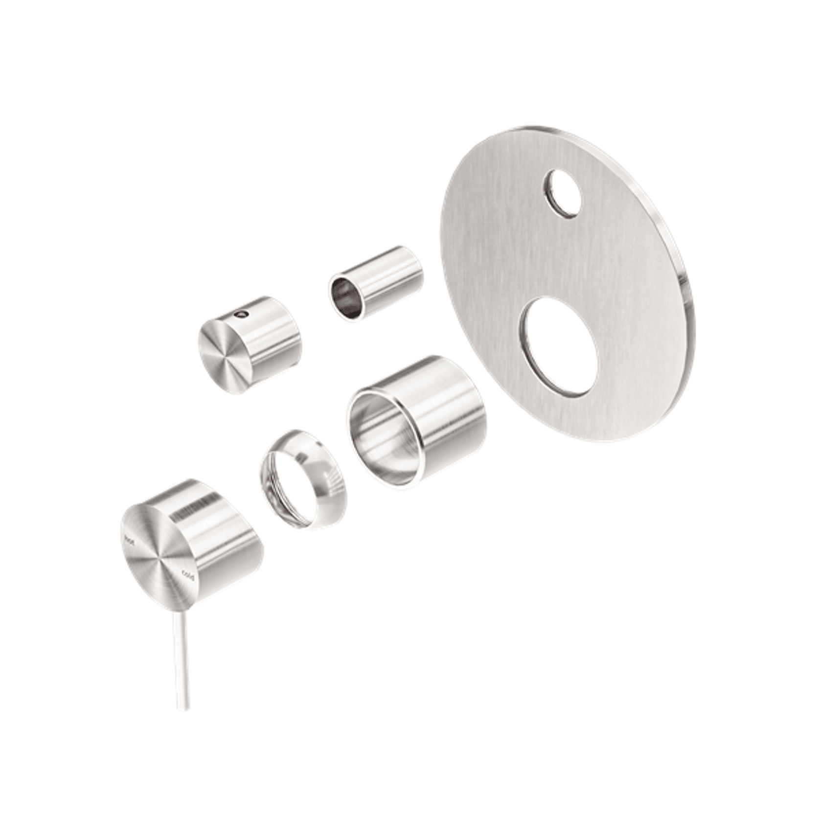 Mecca Shower Mixer With Divertor Trim Kits Only Brushed Nickel gallery detail image