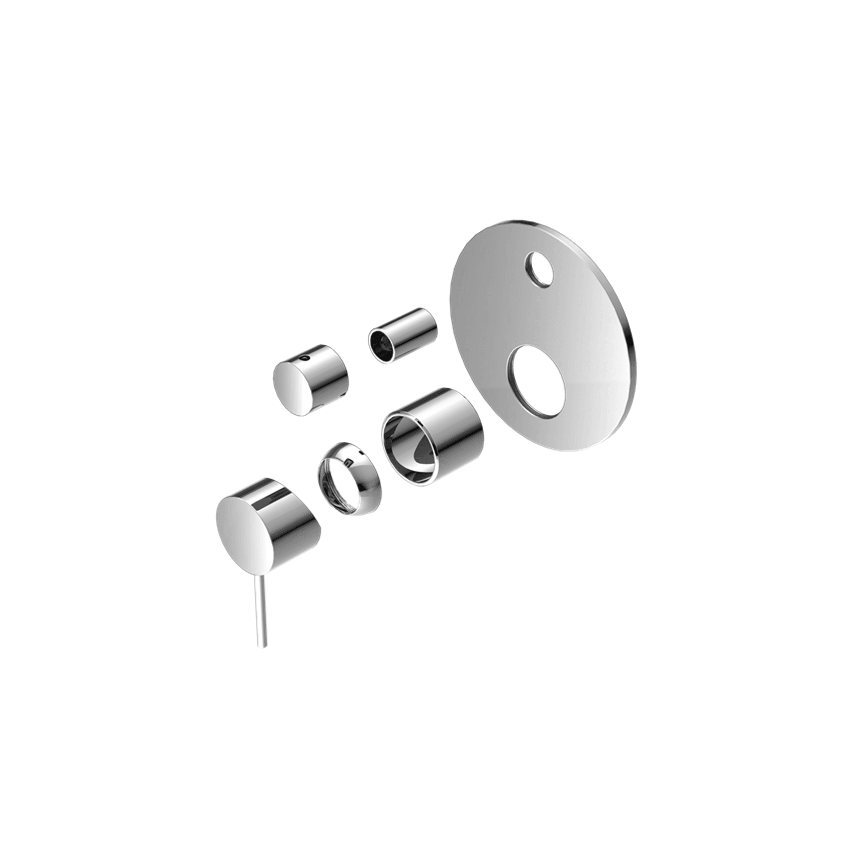 Mecca Shower Mixer With Divertor Trim Kits Only Chrome gallery detail image