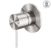 Mecca Shower Mixer 80mm Plate Brushed Nickel gallery detail image