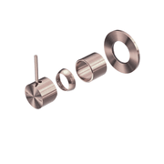 Mecca Shower Mixer Handle Up 80mm Plate Trim Kits Only Brushed Bronze gallery detail image
