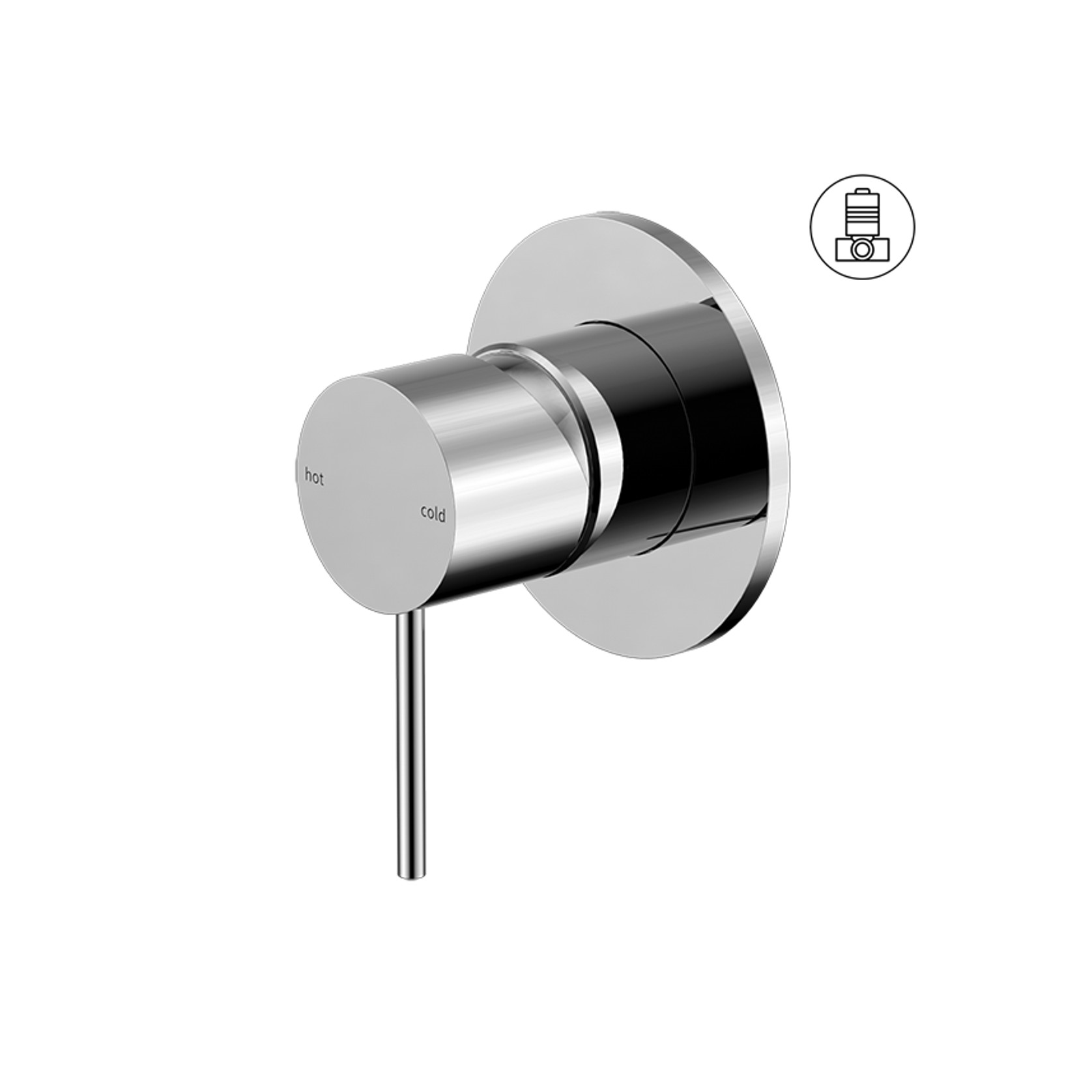 Mecca Shower Mixer 80mm Plate Chrome gallery detail image