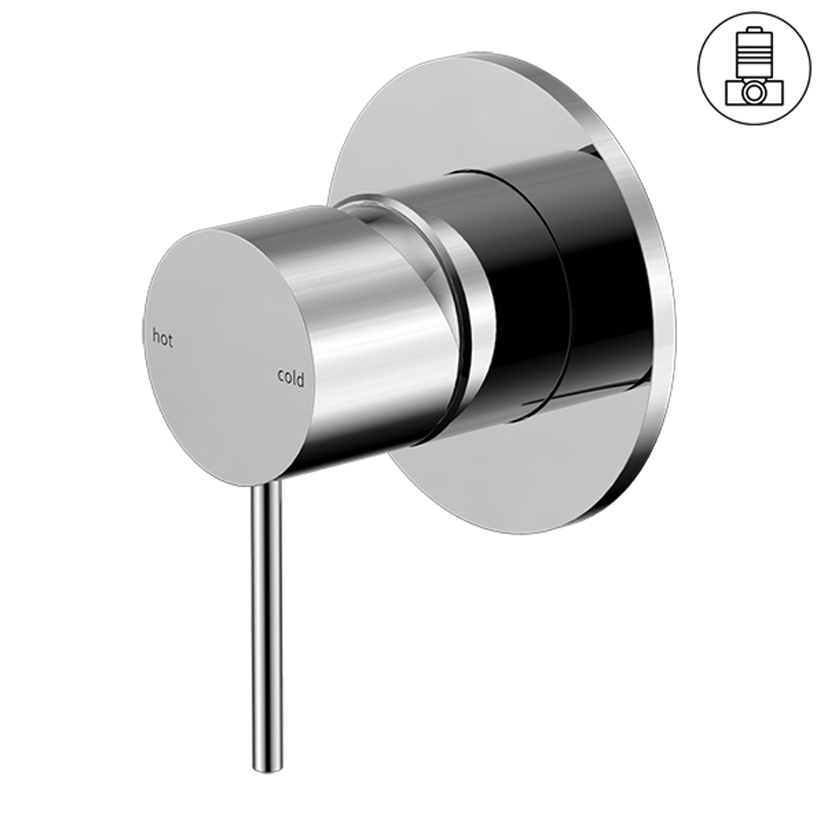 Mecca Shower Mixer 80mm Plate Chrome gallery detail image