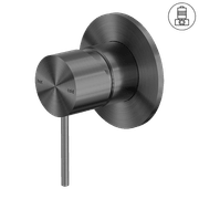 Mecca Shower Mixer 80mm Plate Gun Metal gallery detail image