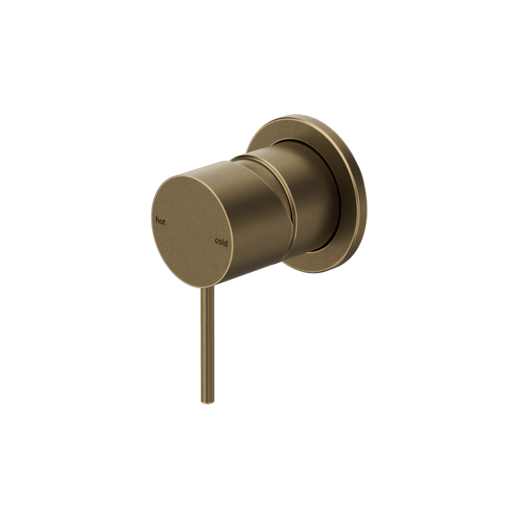 Mecca Shower Mixer 60mm Plate Tumbled Antique Brass gallery detail image