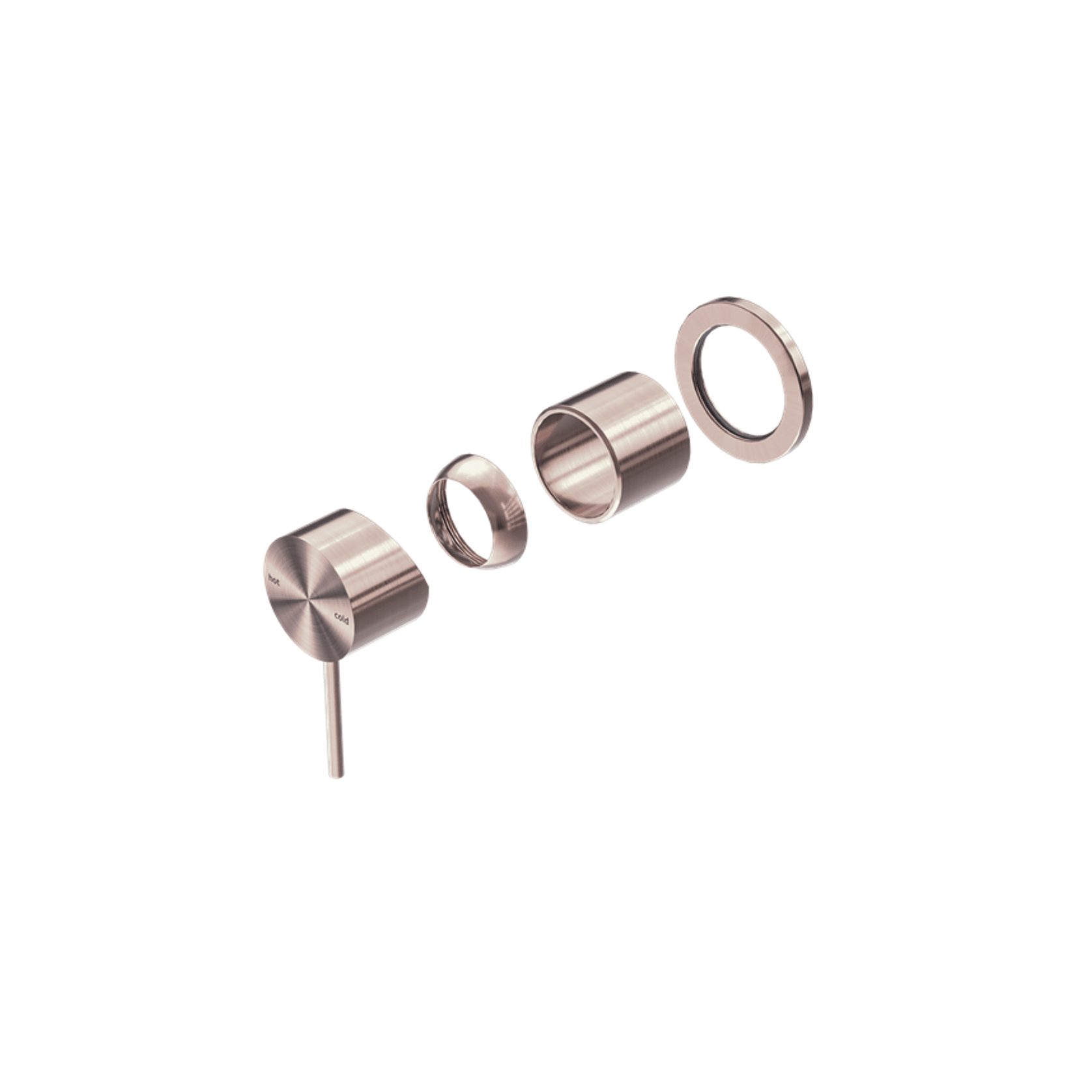 Mecca Shower Mixer 60mm Plate Trim Kits Only Brushed Bronze gallery detail image