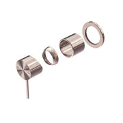 Mecca Shower Mixer 60mm Plate Trim Kits Only Brushed Bronze gallery detail image