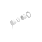 Mecca Shower Mixer 60mm Plate Trim Kits Only Matte White gallery detail image