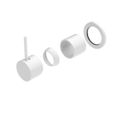 Mecca Shower Mixer 60mm Handle Up Plate Trim Kits Only Matte White gallery detail image