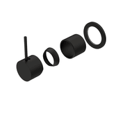Mecca Shower Mixer 60mm Handle Up Plate Trim Kits Only Matte Black gallery detail image