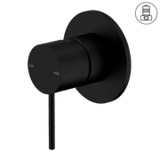 Mecca Shower Mixer 80mm Plate Matte Black gallery detail image