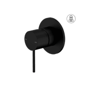 Mecca Shower Mixer 80mm Plate Matte Black gallery detail image