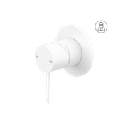 Mecca Shower Mixer 80mm Plate Matte White gallery detail image