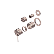 Mecca Shower Mixer With Divertor Separate Back Plate Trim Kits Only Brushed Bronze gallery detail image