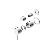 Mecca Shower Mixer With Divertor Separate Back Plate Trim Kits Only Chrome gallery detail image