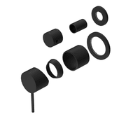 Mecca Shower Mixer With Divertor Separate Back Plate Trim Kits Only Matte Black gallery detail image