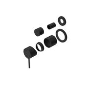 Mecca Shower Mixer With Divertor Separate Back Plate Trim Kits Only Matte Black gallery detail image