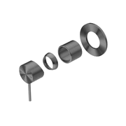 Mecca Shower Mixer 80mm Plate Trim Kits Only Gun Metal gallery detail image