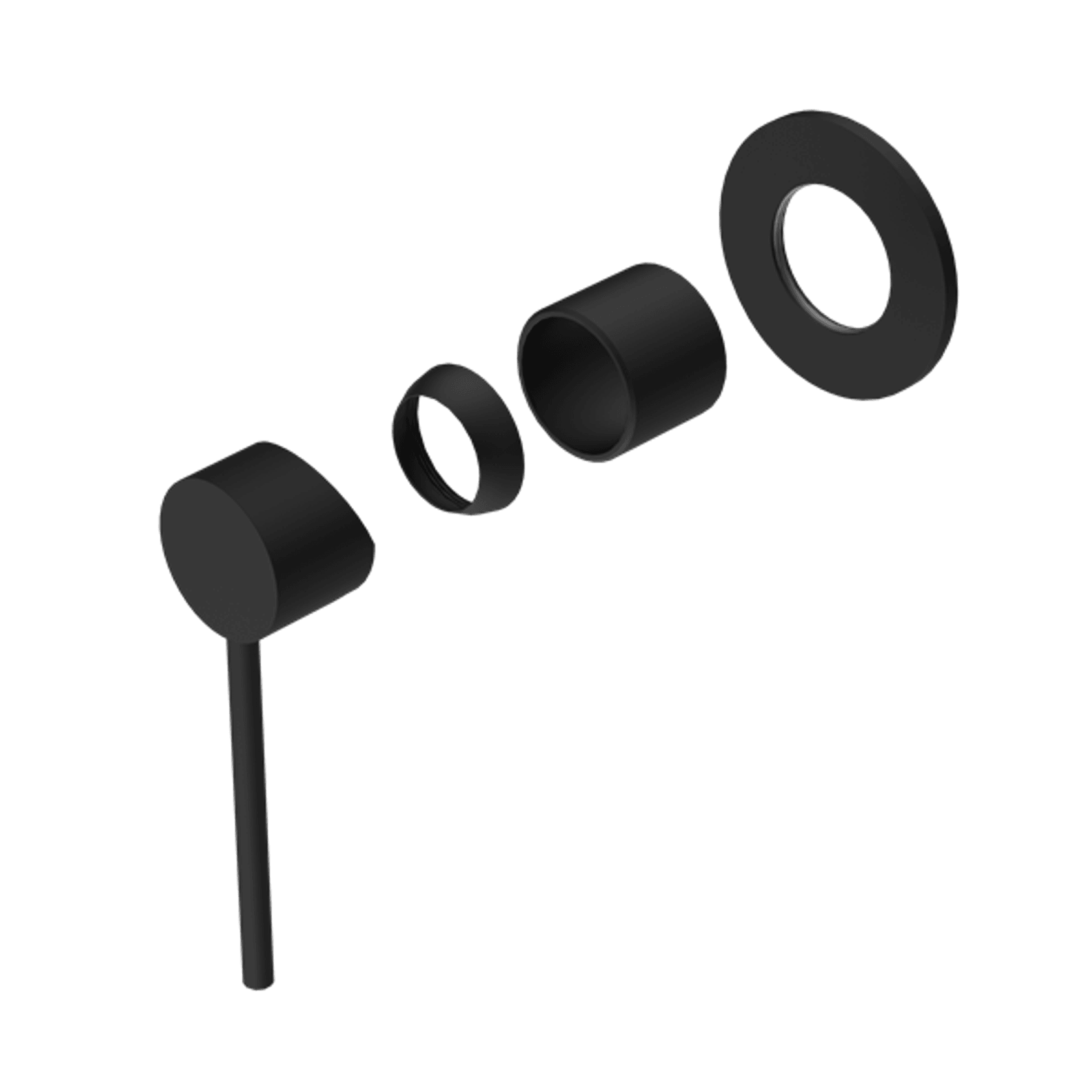 Mecca Care Shower Mixer Trim Kits Only Matte Black gallery detail image