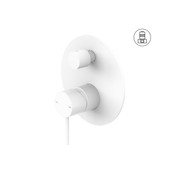 Mecca Shower Mixer With Divertor Matte White gallery detail image
