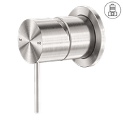 Mecca Shower Mixer 60mm Plate Brushed Nickel gallery detail image