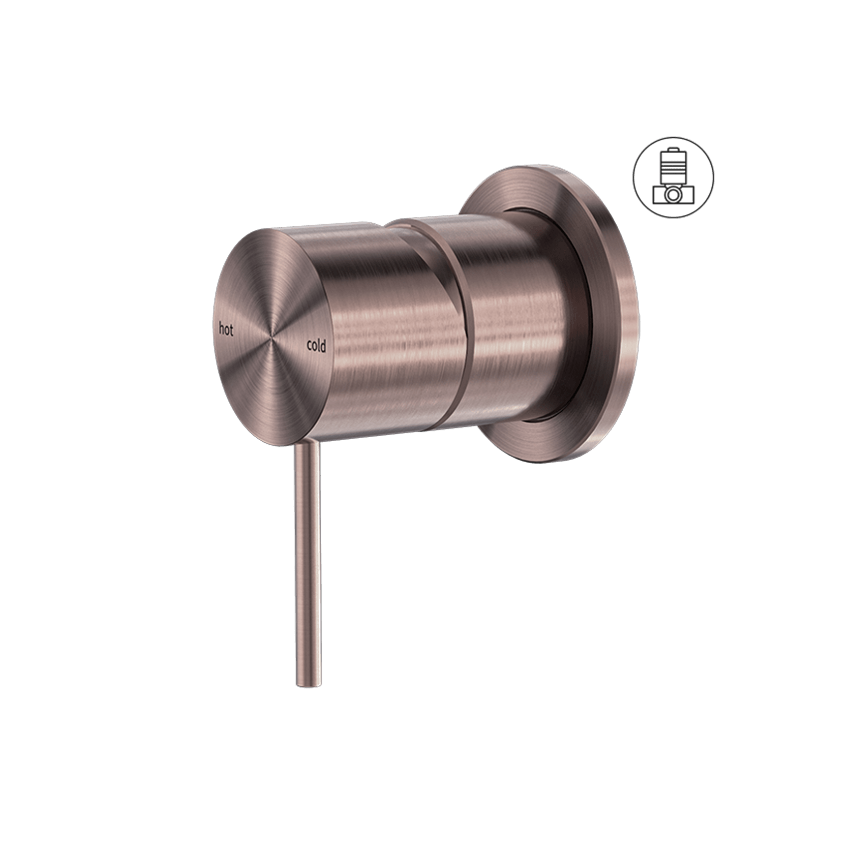 Mecca Shower Mixer 60mm Plate Brushed Bronze gallery detail image