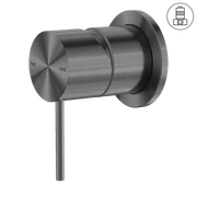Mecca Shower Mixer 60mm Plate Gun Metal gallery detail image