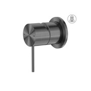 Mecca Shower Mixer 60mm Plate Gun Metal gallery detail image