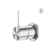 Mecca Shower Mixer 60mm Handle Up Plate Brushed Nickel gallery detail image