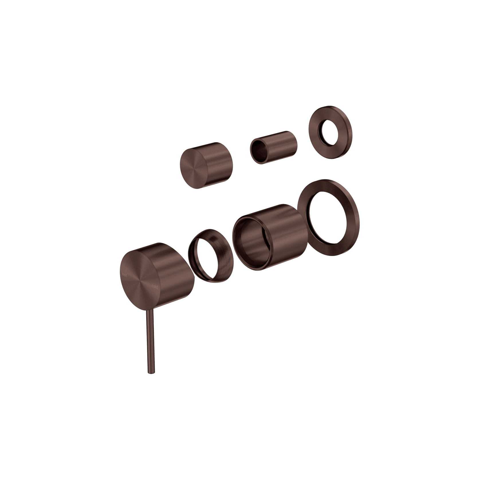 Mecca Shower Mixer With Diverter Separate Back Plate Trim Kit Only Rome Bronze gallery detail image