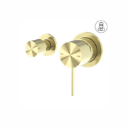 Mecca Shower Mixer With Horizontal 2 Way Divertor Brushed Gold gallery detail image