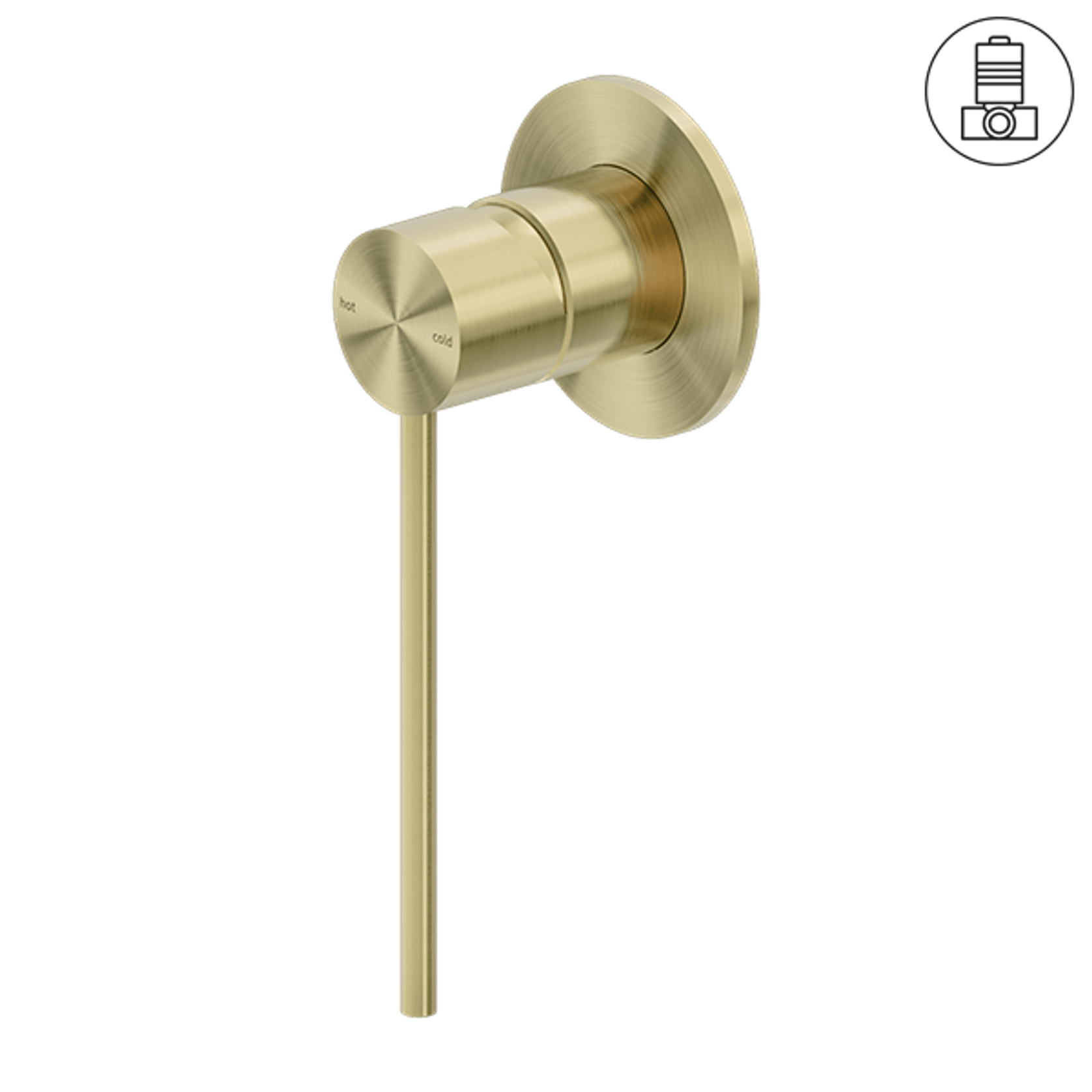 Mecca Care Shower Mixer Brushed Gold gallery detail image
