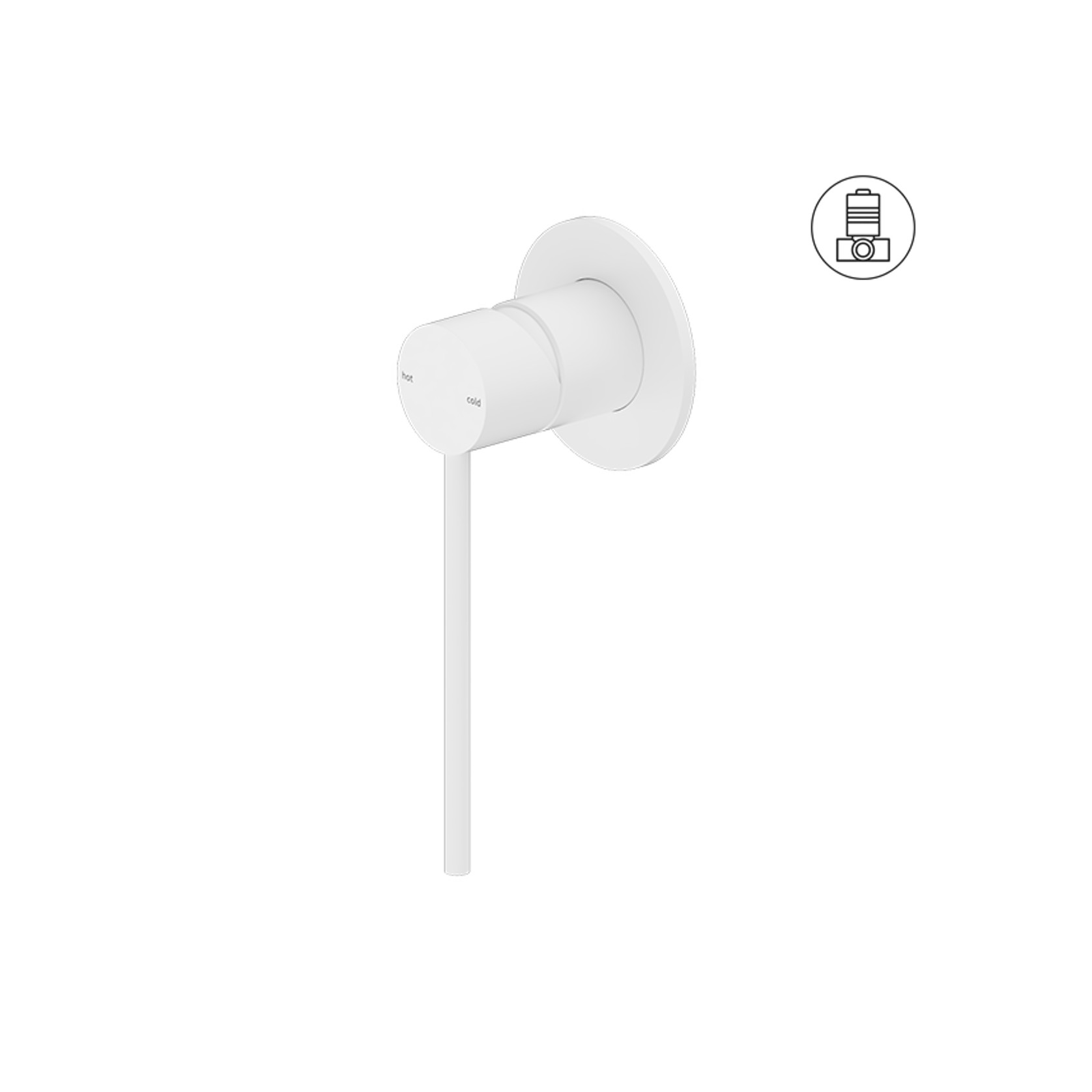 Mecca Care Shower Mixer Matte White gallery detail image