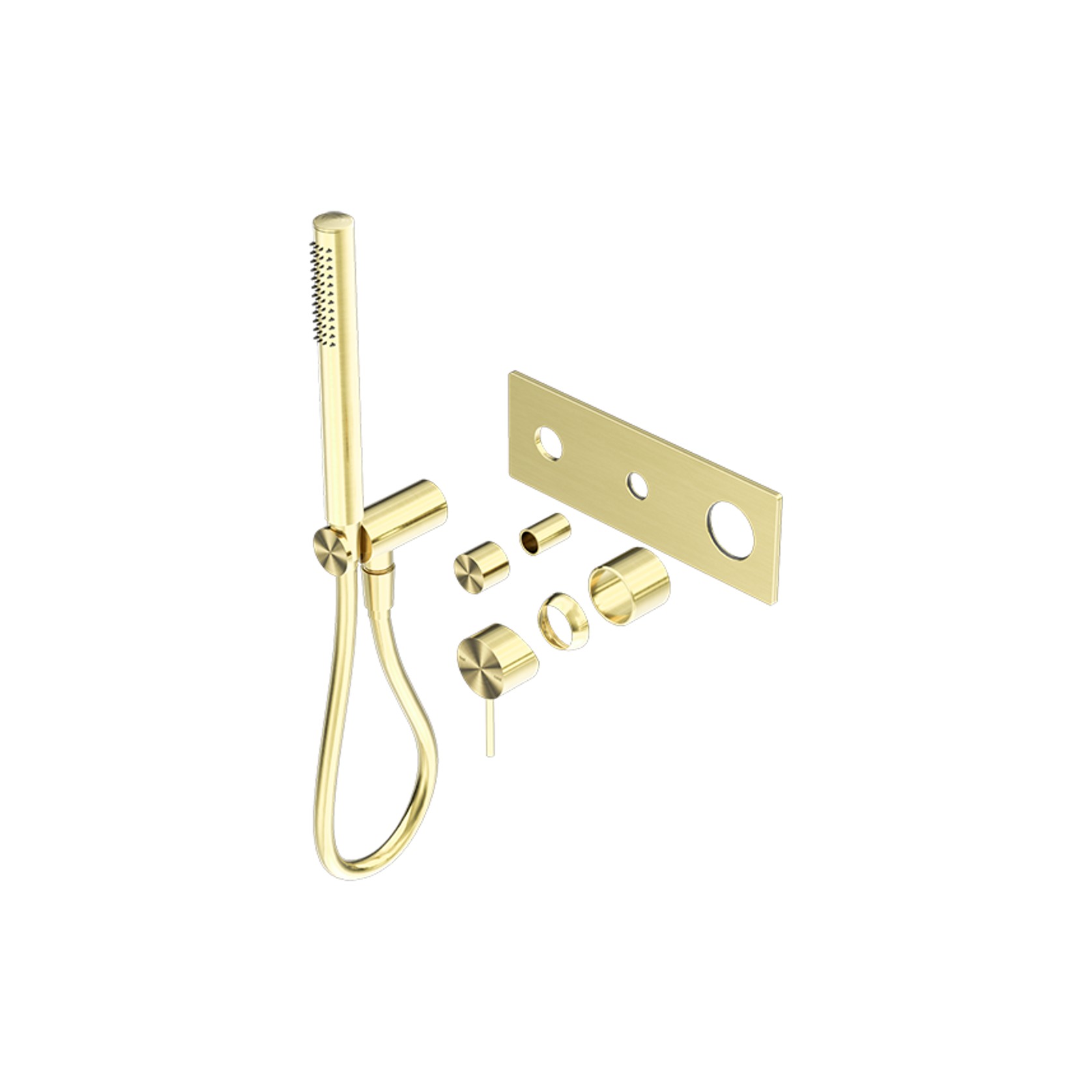 Mecca Shower Mixer Divertor System Trim Kits Only Brushed Gold gallery detail image