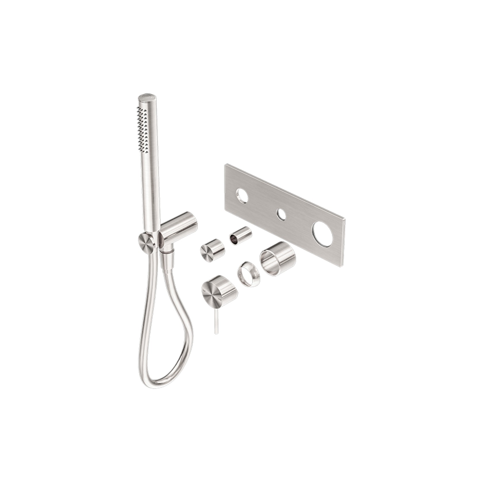 Mecca Shower Mixer Divertor System Trim Kits Only Brushed Nickel gallery detail image