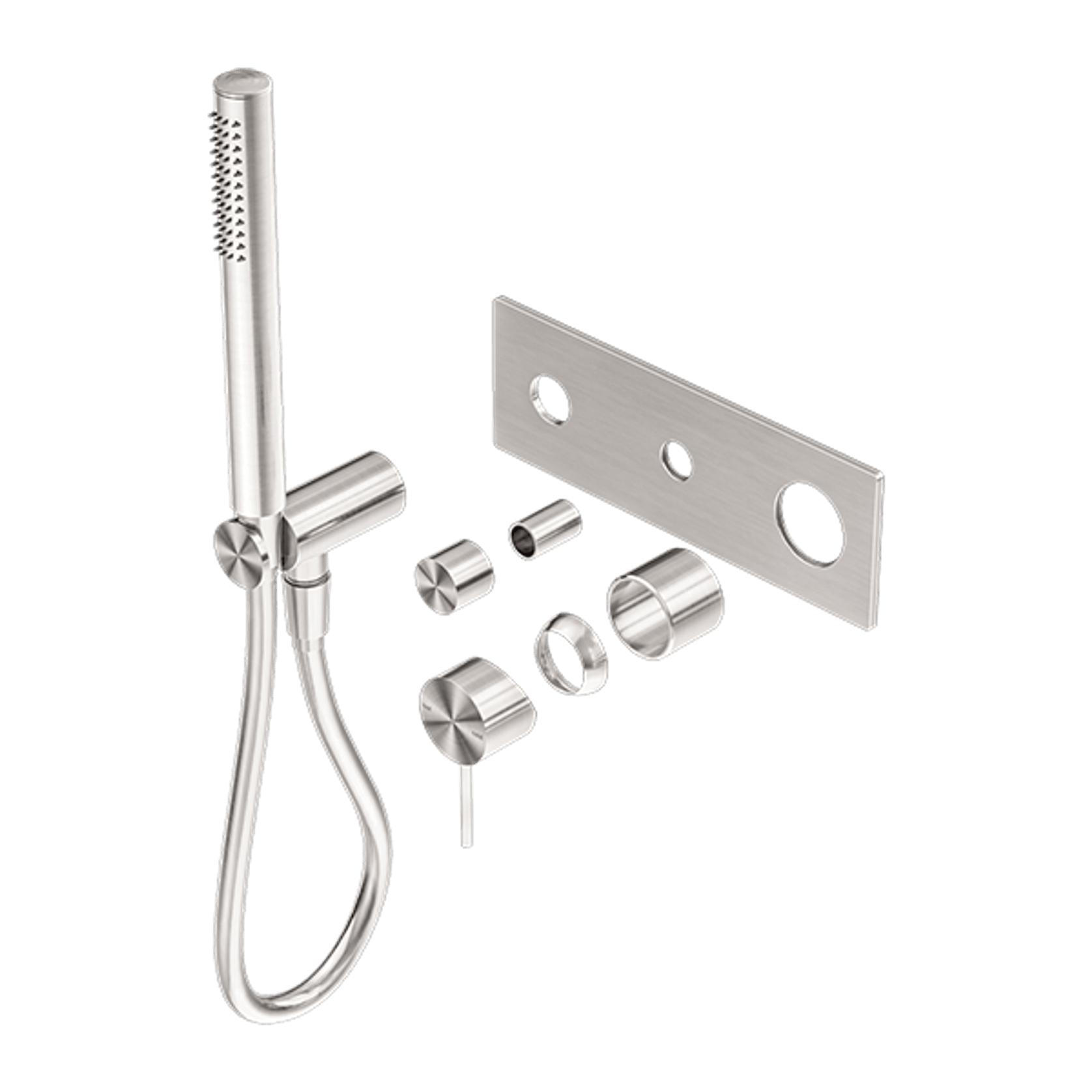 Mecca Shower Mixer Divertor System Trim Kits Only Brushed Nickel gallery detail image