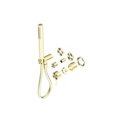 Mecca Shower Mixer Divertor System Separate Back Plate Trim Kits Only Brushed Gold gallery detail image
