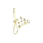 Mecca Shower Mixer Divertor System Separate Back Plate Trim Kits Only Brushed Gold gallery detail image