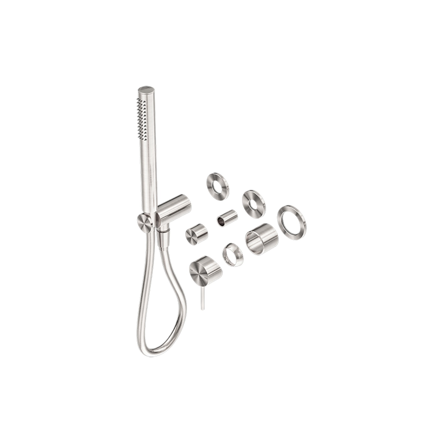Mecca Shower Mixer Divertor System Separate Back Plate Trim Kits Only Brushed Nickel gallery detail image