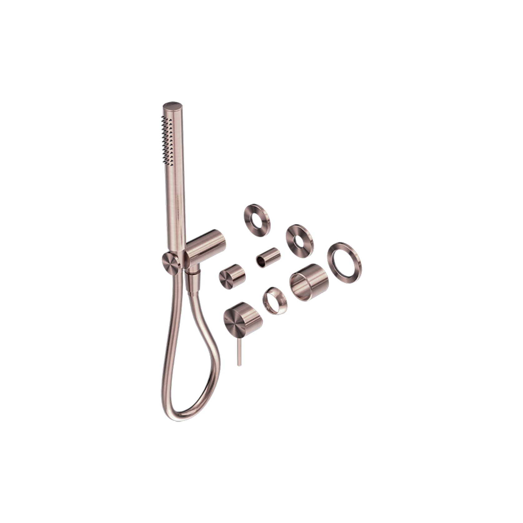 Mecca Shower Mixer Divertor System Separate Back Plate Trim Kits Only Brushed Bronze gallery detail image