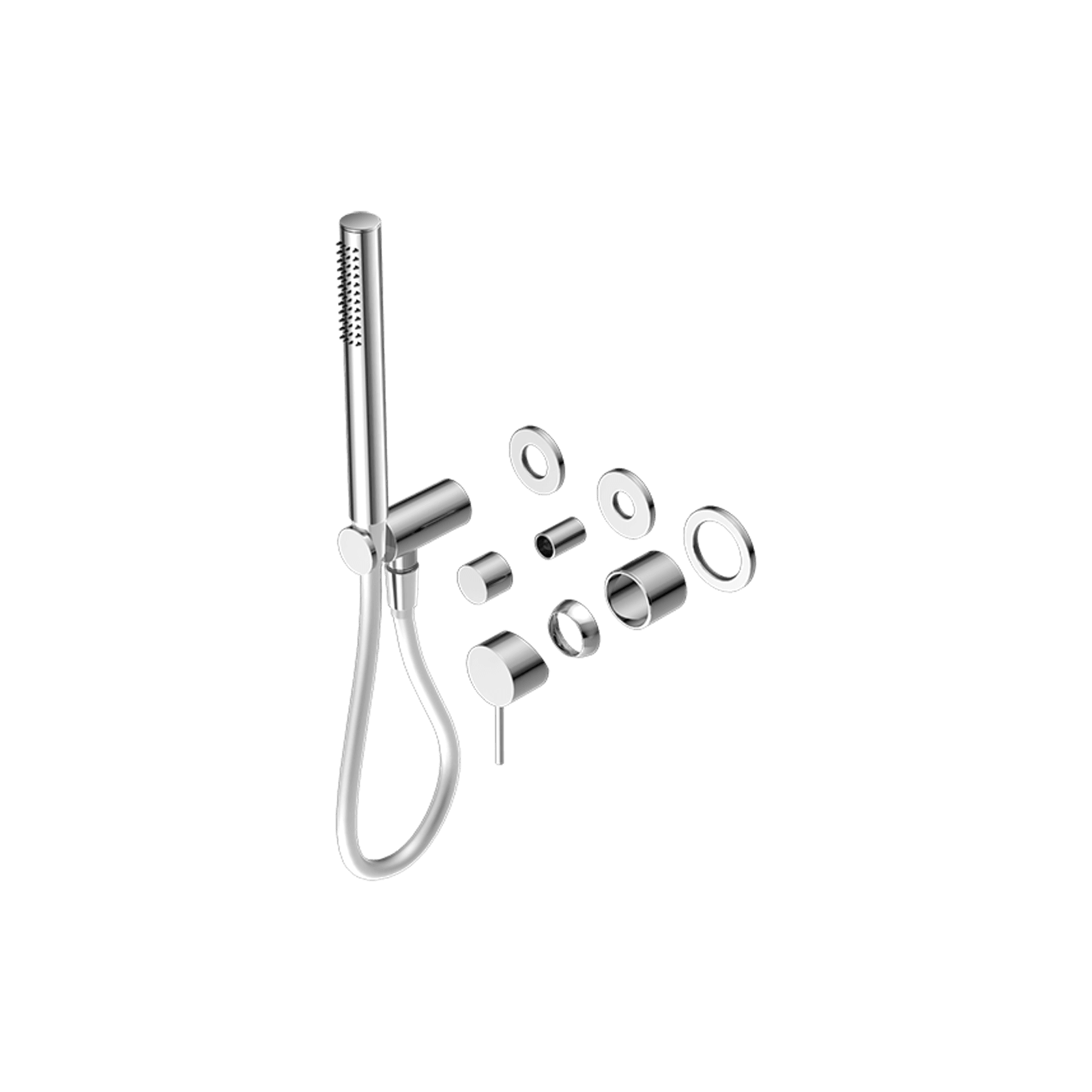 Mecca Shower Mixer Divertor System Separate Back Plate Trim Kits Only Chrome gallery detail image