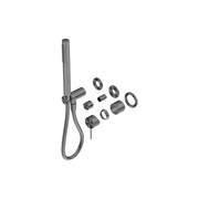 Mecca Shower Mixer Divertor System Separate Back Plate Trim Kits Only Gun Metal gallery detail image