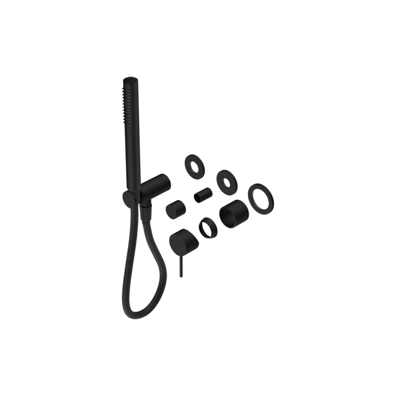 Mecca Shower Mixer Divertor System Separate Back Plate Trim Kits Only Matte Black gallery detail image