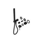 Mecca Shower Mixer Divertor System Separate Back Plate Trim Kits Only Matte Black gallery detail image