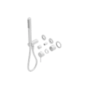 Mecca Shower Mixer Divertor System Separate Back Plate Trim Kits Only Matte White gallery detail image